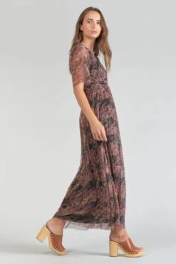 LE TEMPS DES CERISES Robe Longue Amiel Imprimée Irisée -Le Temps Des Cerises 231 famiel0000000mc 4107 imaged4