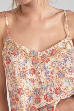 LE TEMPS DES CERISES Caraco Bibb à Motif Cachemire -Le Temps Des Cerises 231 fbibb0000000000 5083 imaged5