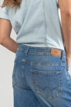 LE TEMPS DES CERISES Combinaison Pantalon Cozette En Jeans Bleu -Le Temps Des Cerises 231 fcozettew3042 3001 imaged2