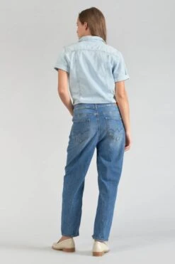 LE TEMPS DES CERISES Combinaison Pantalon Cozette En Jeans Bleu -Le Temps Des Cerises 231 fcozettew3042 3001 imaged5