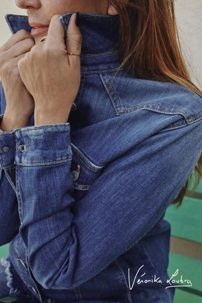 LE TEMPS DES CERISES Veste En Jeans London Bleue By Véronika Loubry 7 LE TEMPS DES CERISES Veste En Jeans London Bleue By Véronika Loubry – Image 5