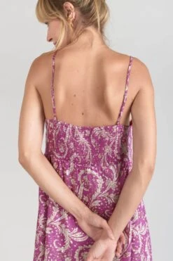 LE TEMPS DES CERISES Robe Elden Violine à Motif Cachemire -Le Temps Des Cerises 231 felden0000000sm 5100 imaged2