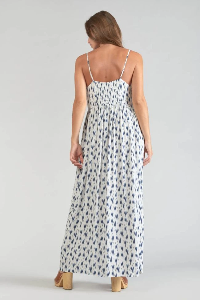 LE TEMPS DES CERISES Robe Longue Evita Tie And Dye Bleu 4 LE TEMPS DES CERISES Robe Longue Evita Tie And Dye Bleu – Image 2