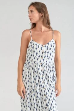 LE TEMPS DES CERISES Robe Longue Evita Tie And Dye Bleu 13 LE TEMPS DES CERISES Robe Longue Evita Tie And Dye Bleu -Le Temps Des Cerises 231 fevita0000000sm 3221 imaged4