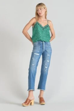 LE TEMPS DES CERISES Caraco Janna à Motif Vert -Le Temps Des Cerises 231 fjanna000000000 3248 imaged5