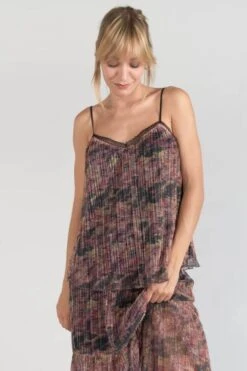 LE TEMPS DES CERISES Caraco Kava Imprimé Irisé