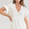 LE TEMPS DES CERISES Robe Lia Ajourée Blanche -Le Temps Des Cerises 231 flia000000000mc 1001 image3
