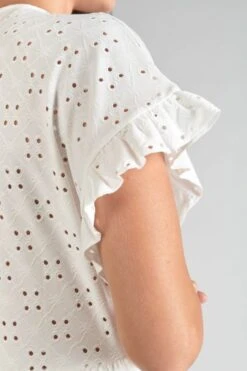 LE TEMPS DES CERISES Robe Lia Ajourée Blanche -Le Temps Des Cerises 231 flia000000000mc 1001 imaged2