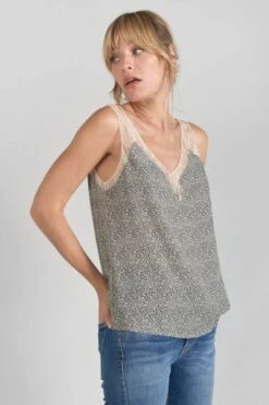 LE TEMPS DES CERISES Caraco Lucine à Motif Beige Et Noir 13 LE TEMPS DES CERISES Caraco Lucine à Motif Beige Et Noir -Le Temps Des Cerises 231 flucine00000000 1004 imaged4