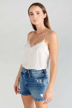 LE TEMPS DES CERISES Body Caraco Luiss En Jacquard écru -Le Temps Des Cerises 231 fluiss0000000sm 1132 imaged6