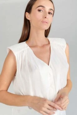 LE TEMPS DES CERISES Top Missou En Jacquard Crème -Le Temps Des Cerises 231 fmissou000000sm 1132 imaged2