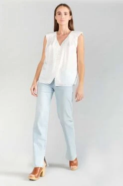 LE TEMPS DES CERISES Top Missou En Jacquard Crème -Le Temps Des Cerises 231 fmissou000000sm 1132 imaged5