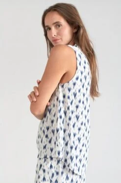 LE TEMPS DES CERISES Top Rosita Tie And Dye Bleu -Le Temps Des Cerises 231 frosita000000sm 3221 imaged1