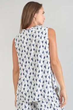 LE TEMPS DES CERISES Top Rosita Tie And Dye Bleu -Le Temps Des Cerises 231 frosita000000sm 3221 imaged4