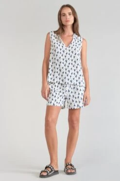 LE TEMPS DES CERISES Top Rosita Tie And Dye Bleu -Le Temps Des Cerises 231 frosita000000sm 3221 imaged5