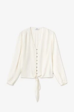 LE TEMPS DES CERISES Blouse Tala En Jacquard Crème -Le Temps Des Cerises 231 ftala00000000ml 1132 imaged8