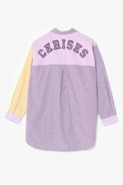 LE TEMPS DES CERISES Chemise Oversize Alizgi à Rayures Multicolores 10 LE TEMPS DES CERISES Chemise Oversize Alizgi à Rayures Multicolores -Le Temps Des Cerises 231 galizgi000000ml 1025 imaged2
