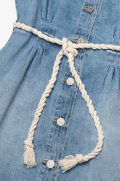 LE TEMPS DES CERISES Robe Karite En Jeans Bleu Clair -Le Temps Des Cerises 231 gkarite0w3042 3001 imaged2