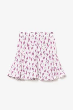 LE TEMPS DES CERISES Jupe Short Marligi à Motif Violet