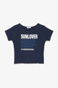 LE TEMPS DES CERISES T-shirt Maurigi Bleu Nuit