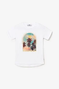 LE TEMPS DES CERISES T-shirt Misagi Blanc Imprimé