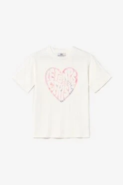 LE TEMPS DES CERISES T-shirt Moonagi Blanc Imprimé