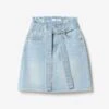 LE TEMPS DES CERISES Jupe Vilar Taille Haute En Jeans Bleu Clair -Le Temps Des Cerises 231 gvilar00w3074 3001 image3