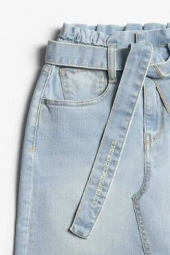 LE TEMPS DES CERISES Jupe Vilar Taille Haute En Jeans Bleu Clair -Le Temps Des Cerises 231 gvilar00w3074 3001 imaged1