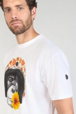 LE TEMPS DES CERISES T-shirt Andler Blanc Imprimé -Le Temps Des Cerises 231 handler000000mc 1001 imaged1