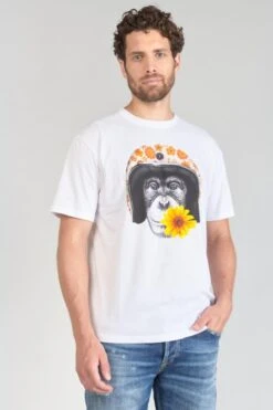 LE TEMPS DES CERISES T-shirt Andler Blanc Imprimé -Le Temps Des Cerises 231 handler000000mc 1001 imaged2