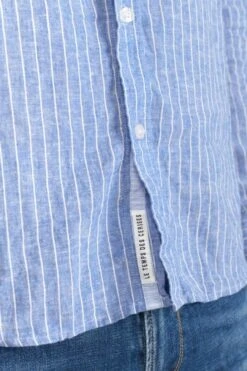 LE TEMPS DES CERISES Chemise Bolko En Lin Mélangé Bleu Ciel -Le Temps Des Cerises 231 hbolko0000000ml 3305 imaged3