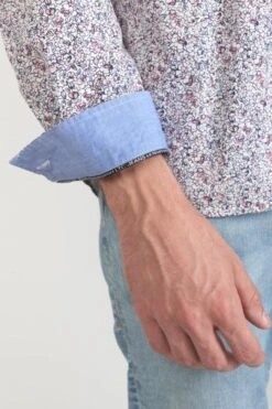 LE TEMPS DES CERISES Chemise Flam à Motif Fleuri Rose 12 LE TEMPS DES CERISES Chemise Flam à Motif Fleuri Rose -Le Temps Des Cerises 231 hflam00000000ml 5001 imaged2