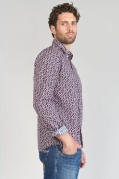 LE TEMPS DES CERISES Chemise Floy à Motif Fleuri Rouge -Le Temps Des Cerises 231 hfloy00000000ml 3305 imaged4