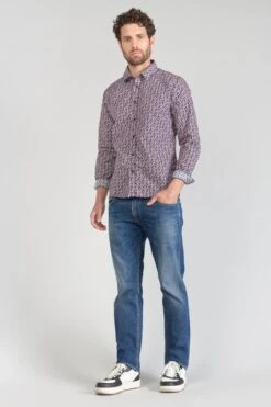 LE TEMPS DES CERISES Chemise Floy à Motif Fleuri Rouge -Le Temps Des Cerises 231 hfloy00000000ml 3305 imaged5