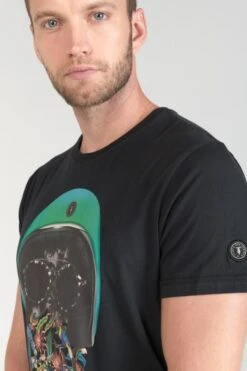 LE TEMPS DES CERISES T-shirt Gregor Noir Imprimé -Le Temps Des Cerises 231 hgregor000000mc 0001 imaged2