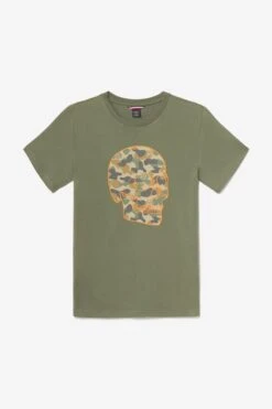 LE TEMPS DES CERISES T-shirt Machida Kaki Imprimé -Le Temps Des Cerises 231 hmachida00000mc 9136 imaged8