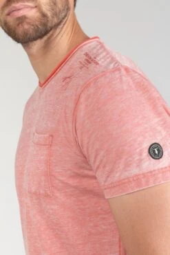 LE TEMPS DES CERISES T-shirt Mavoc Rouge Chiné Délavé -Le Temps Des Cerises 231 hmavoc0000000mc 4008 imaged2