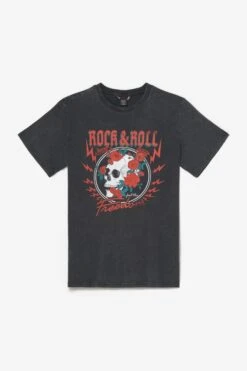 LE TEMPS DES CERISES T-shirt Stipe Gris Délavé Imprimé -Le Temps Des Cerises 231 hstipe0000000mc 0001 imaged8