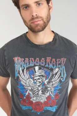 LE TEMPS DES CERISES T-shirt Tije Gris Délavé Imprimé -Le Temps Des Cerises 231 htije00000000mc 3305 imaged6