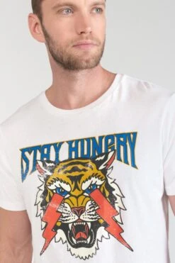 LE TEMPS DES CERISES T-shirt Yair Blanc Imprimé -Le Temps Des Cerises 231 hyair00000000mc 1001 imaged3