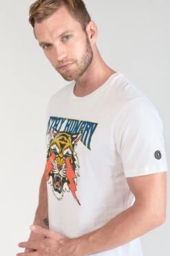 LE TEMPS DES CERISES T-shirt Yair Blanc Imprimé -Le Temps Des Cerises 231 hyair00000000mc 1001 imaged4