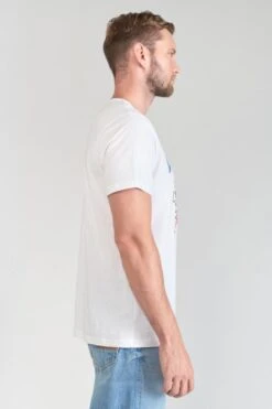 LE TEMPS DES CERISES T-shirt Yair Blanc Imprimé -Le Temps Des Cerises 231 hyair00000000mc 1001 imaged5