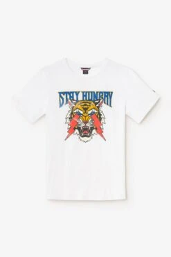 LE TEMPS DES CERISES T-shirt Yair Blanc Imprimé -Le Temps Des Cerises 231 hyair00000000mc 1001 imaged8