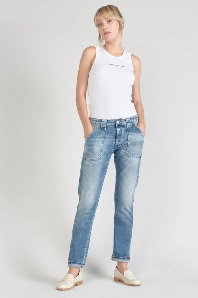LE TEMPS DES CERISES Cara 200/43 Boyfit Jeans Bleu N°4 8 LE TEMPS DES CERISES Cara 200/43 Boyfit Jeans Bleu N°4 – Image 6