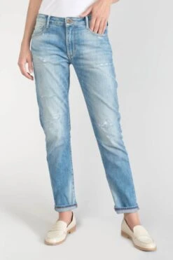 LE TEMPS DES CERISES Sea 200/43 Boyfit Jeans Destroy Bleu N°4 -Le Temps Des Cerises 231 jf243seaw1448 3001 imaged1
