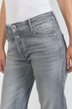 LE TEMPS DES CERISES Basic 400/18 Mom Taille Haute 7/8ème Jeans Gris N°3 -Le Temps Des Cerises 231 jf418basw1447 0003 imaged2
