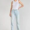 LE TEMPS DES CERISES Lux 400/19 Mom Taille Haute Jeans Bleu N°5