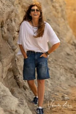 LE TEMPS DES CERISES Bermuda Charpentier En Jeans Bleu By Véronika Loubry -Le Temps Des Cerises 231 jfberchaw9118ve 3001 imaged5