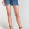 LE TEMPS DES CERISES Short Bloom En Jeans Bleu Foncé