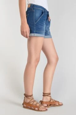LE TEMPS DES CERISES Short Bloom En Jeans Bleu Foncé -Le Temps Des Cerises 231 jfbloom0w3063 3001 imaged4